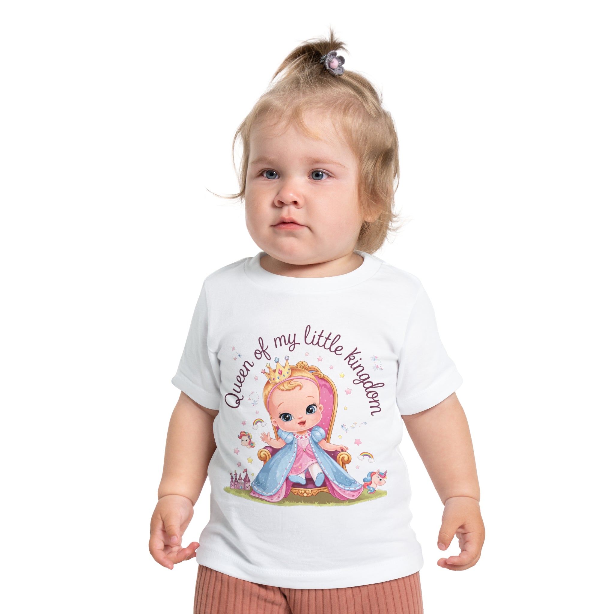 "Queen of my little kingdom" Baby Short Sleeve T-Shirt