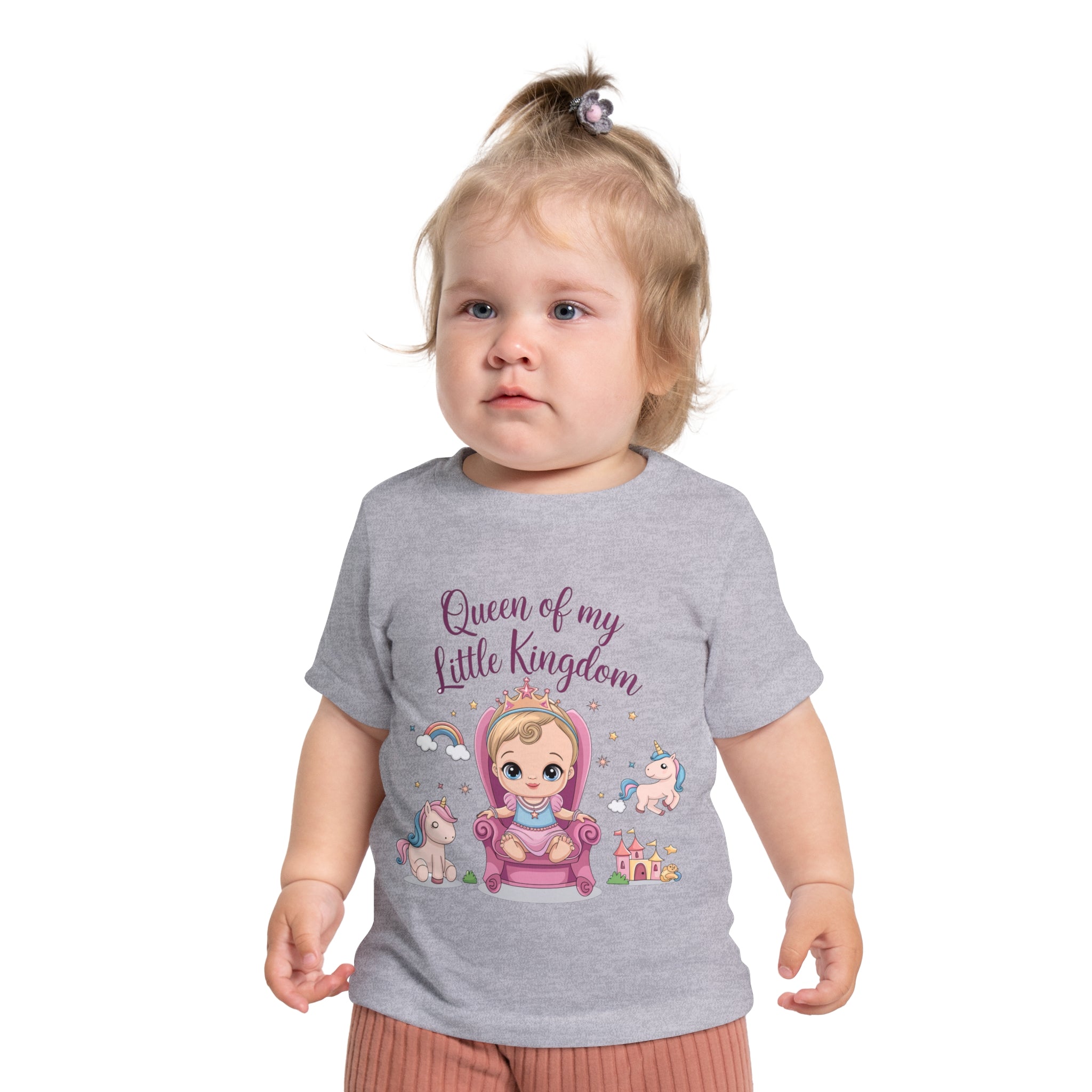 "Queen of my little kingdom" Baby Short Sleeve T-Shirt