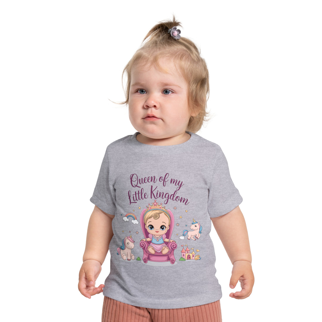 "Queen of my little kingdom" Baby Short Sleeve T-Shirt