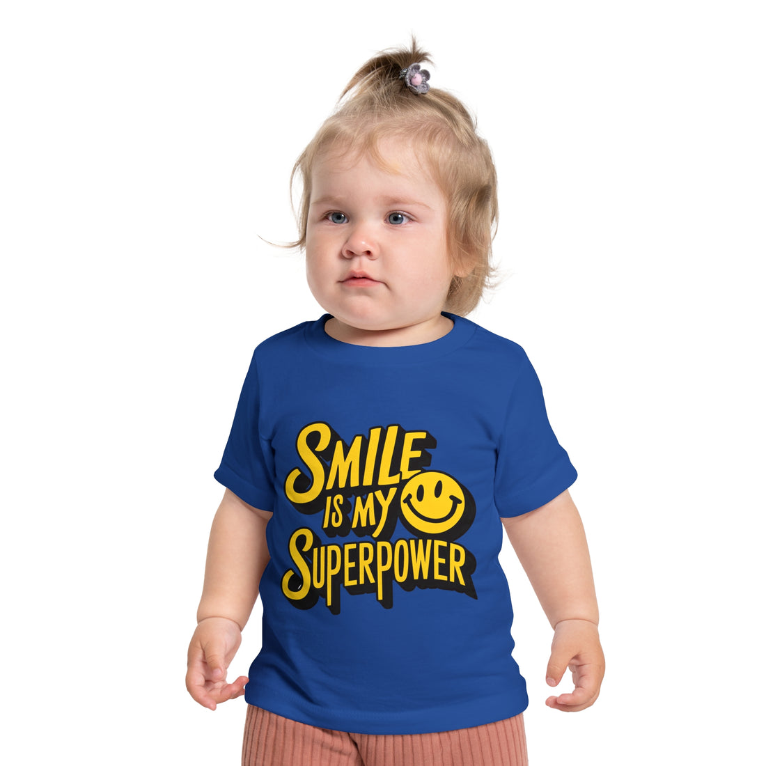 "Smile is my superpower" Baby Short Sleeve T-Shirt