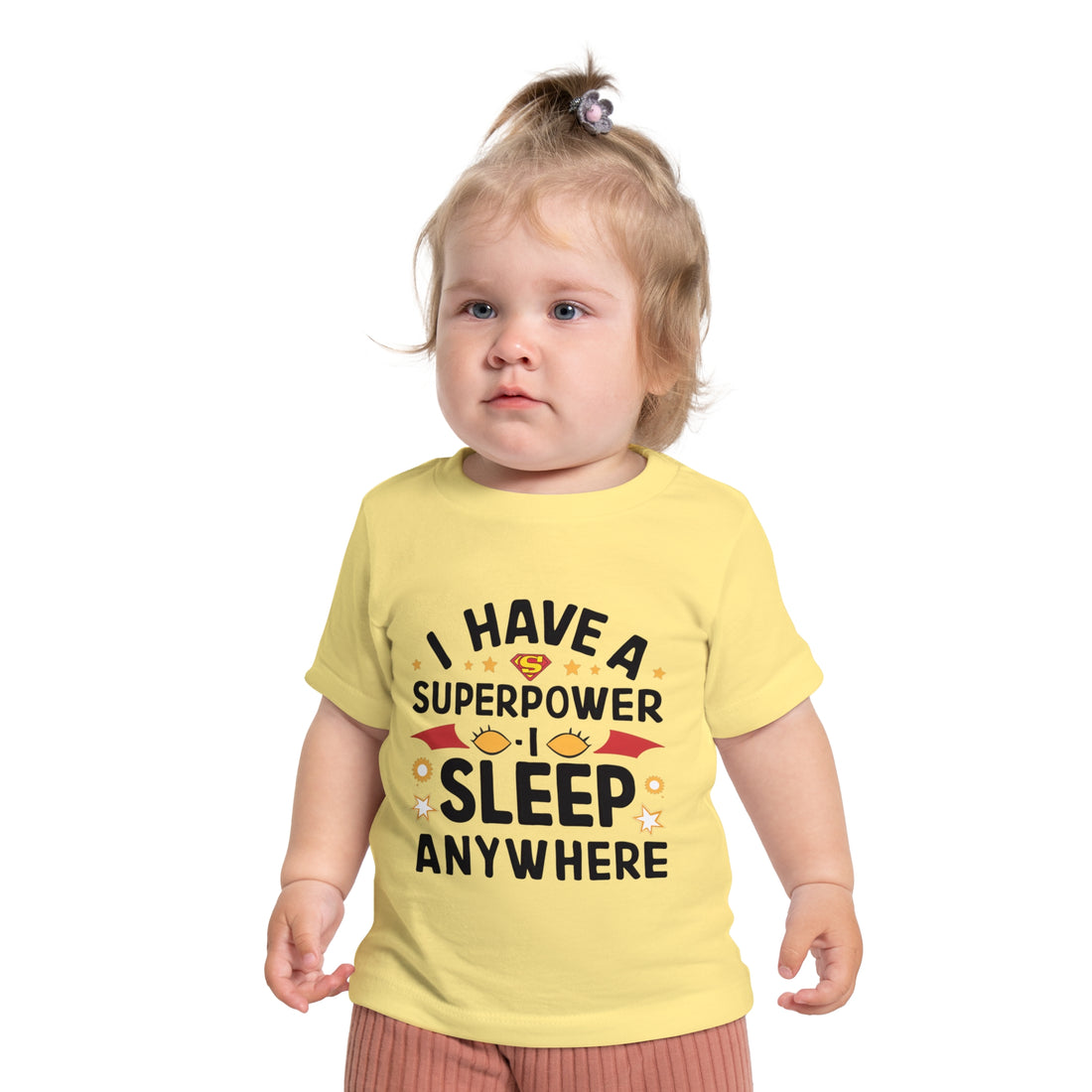 "I have a superpower I sleep anywhere" Baby Short Sleeve T-Shirt