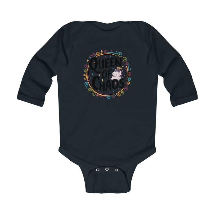 "Queen of chaos" Infant Long Sleeve Bodysuit