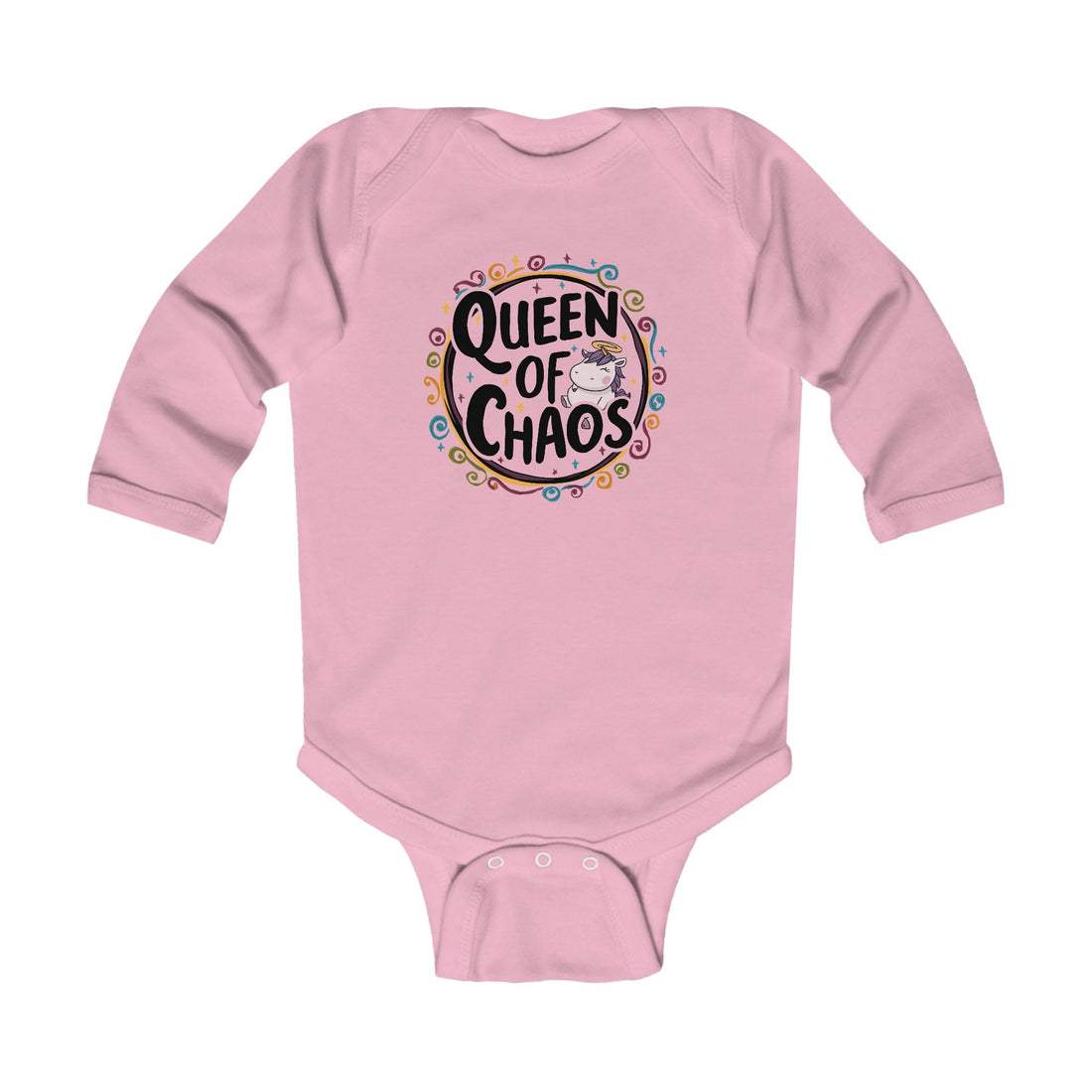 "Queen of chaos" Infant Long Sleeve Bodysuit