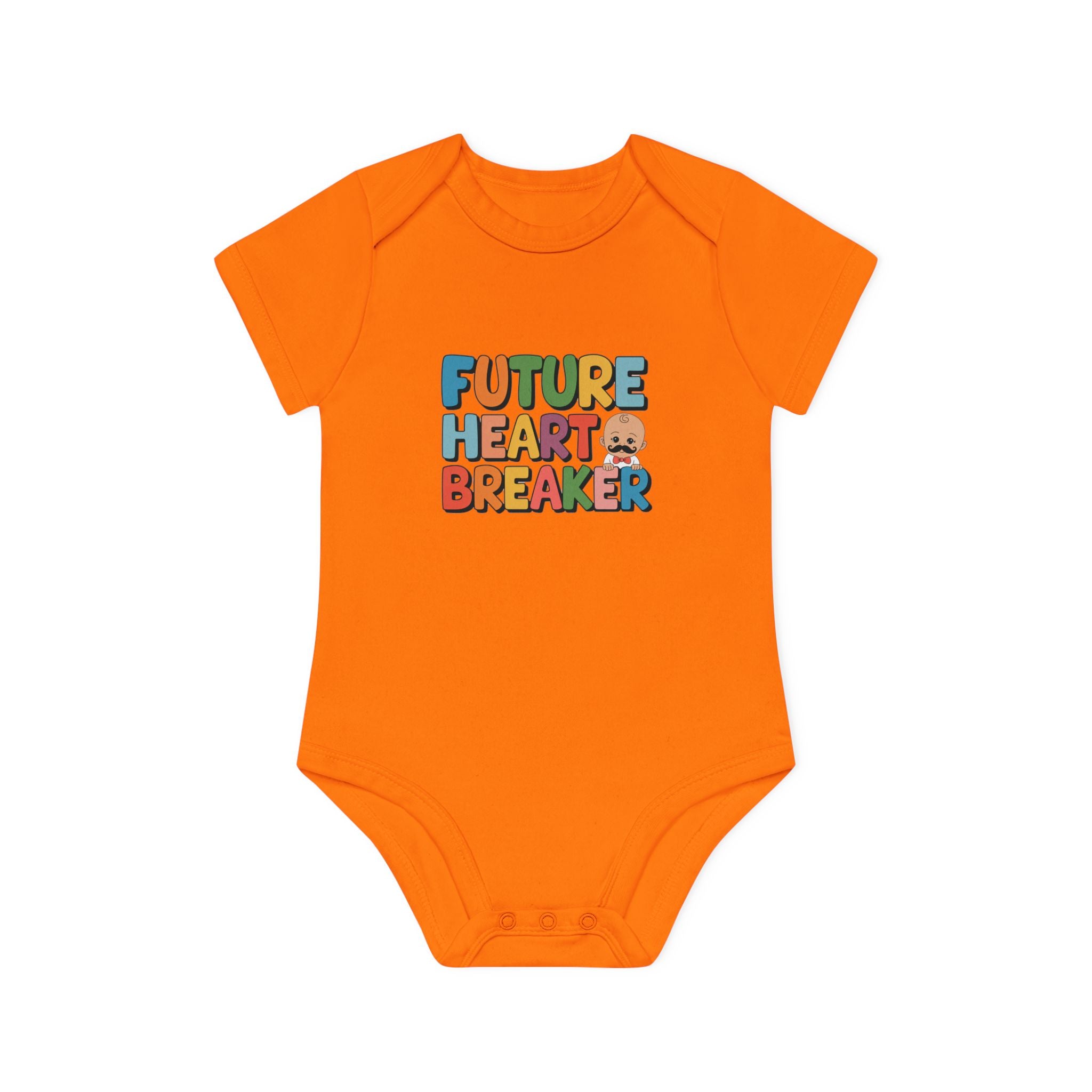 "Future heartbreaker" Baby Organic Short Sleeve Bodysuit