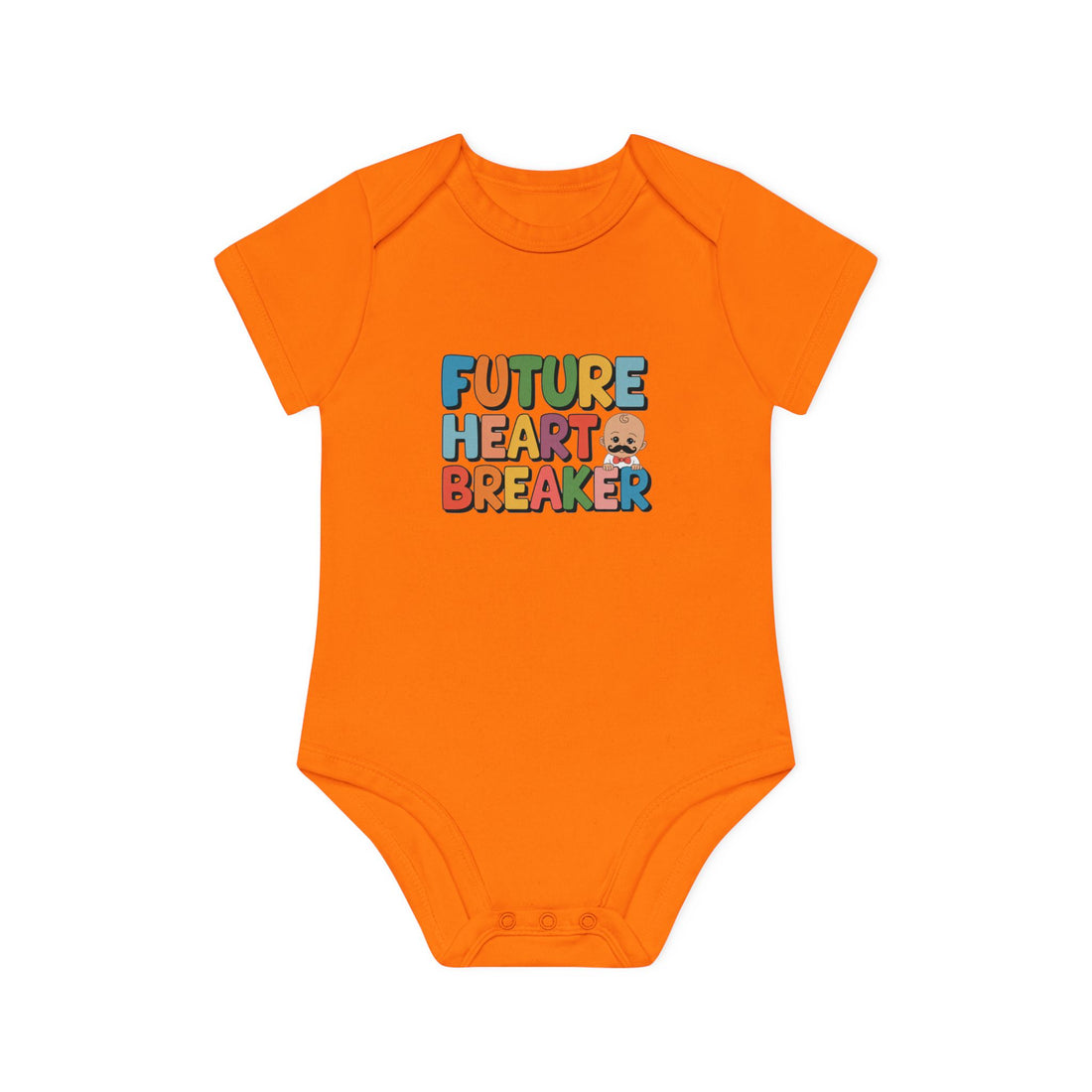 "Future heartbreaker" Baby Organic Short Sleeve Bodysuit