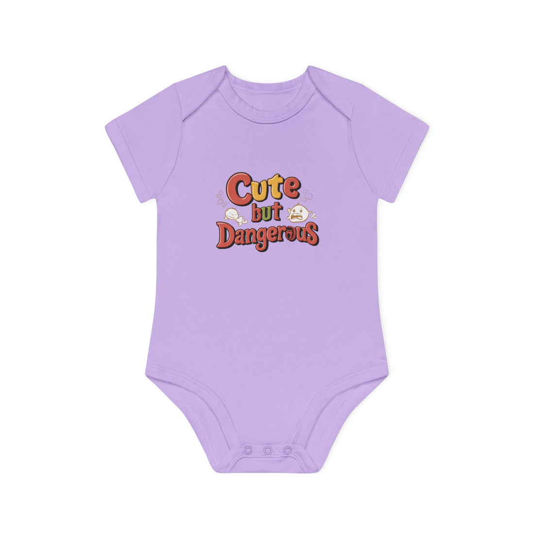 "Cute but dangerous" Baby Organic Short Sleeve Bodysuit