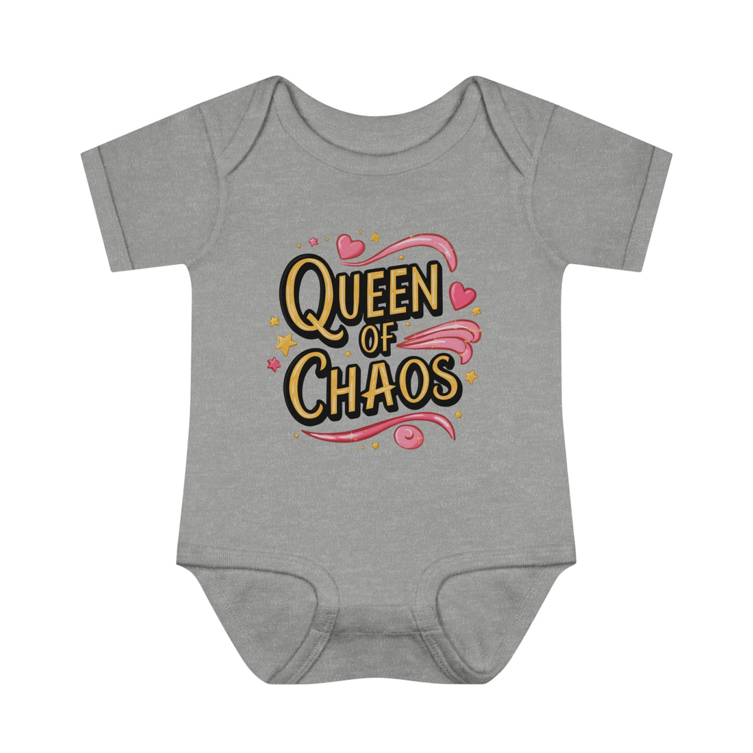 "Queen of chaos" Infant Baby Rib Bodysuit