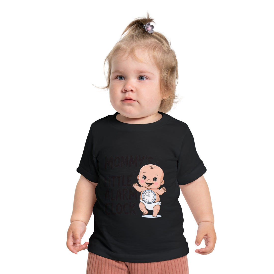 "Mommy's little alarm clock" Baby Short Sleeve T-Shirt