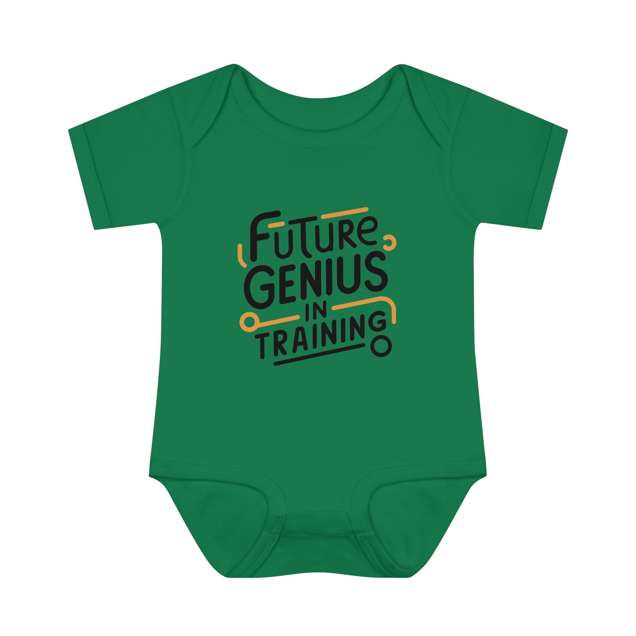 "Future genius in training" Infant Baby Rib Bodysuit