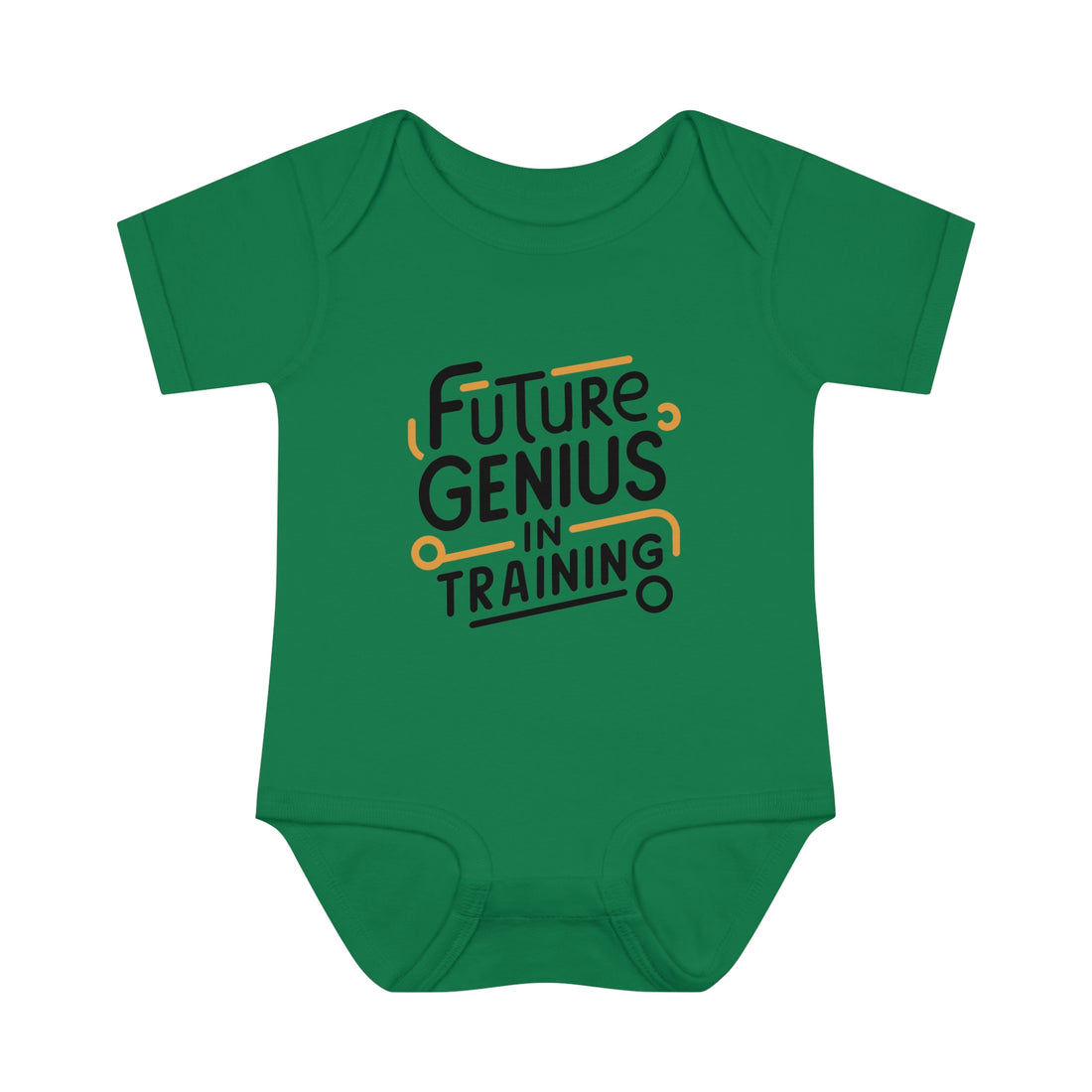 "Future genius in training" Infant Baby Rib Bodysuit