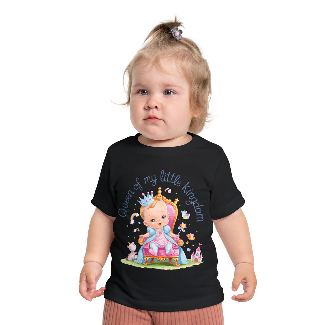 "Queen of my little kingdom" Baby Short Sleeve T-Shirt