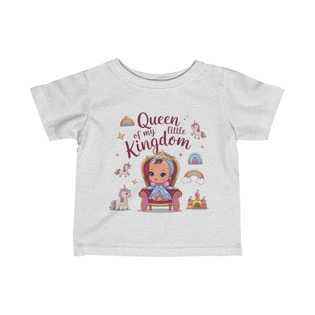 "Queen of my little kingdom" Infant Fine Jersey Tee