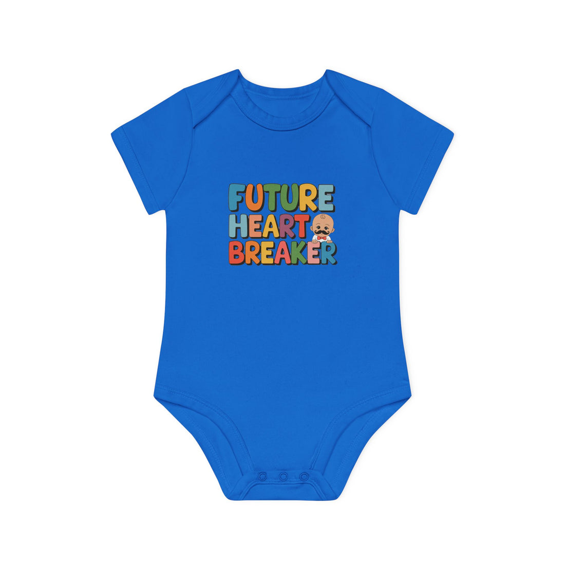 "Future heartbreaker" Baby Organic Short Sleeve Bodysuit