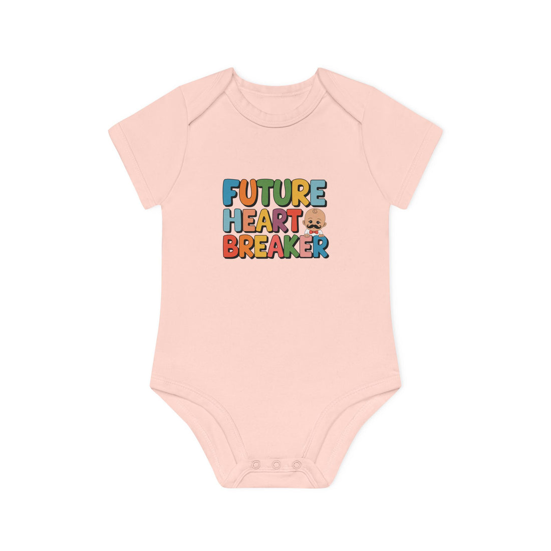 "Future heartbreaker" Baby Organic Short Sleeve Bodysuit