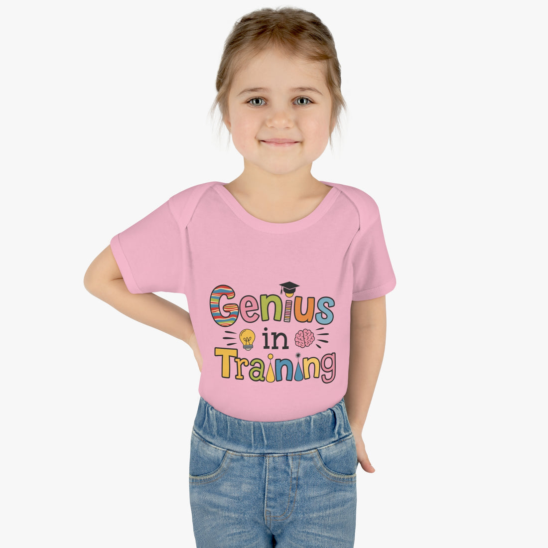 "Genius in training" Infant Baby Rib Bodysuit