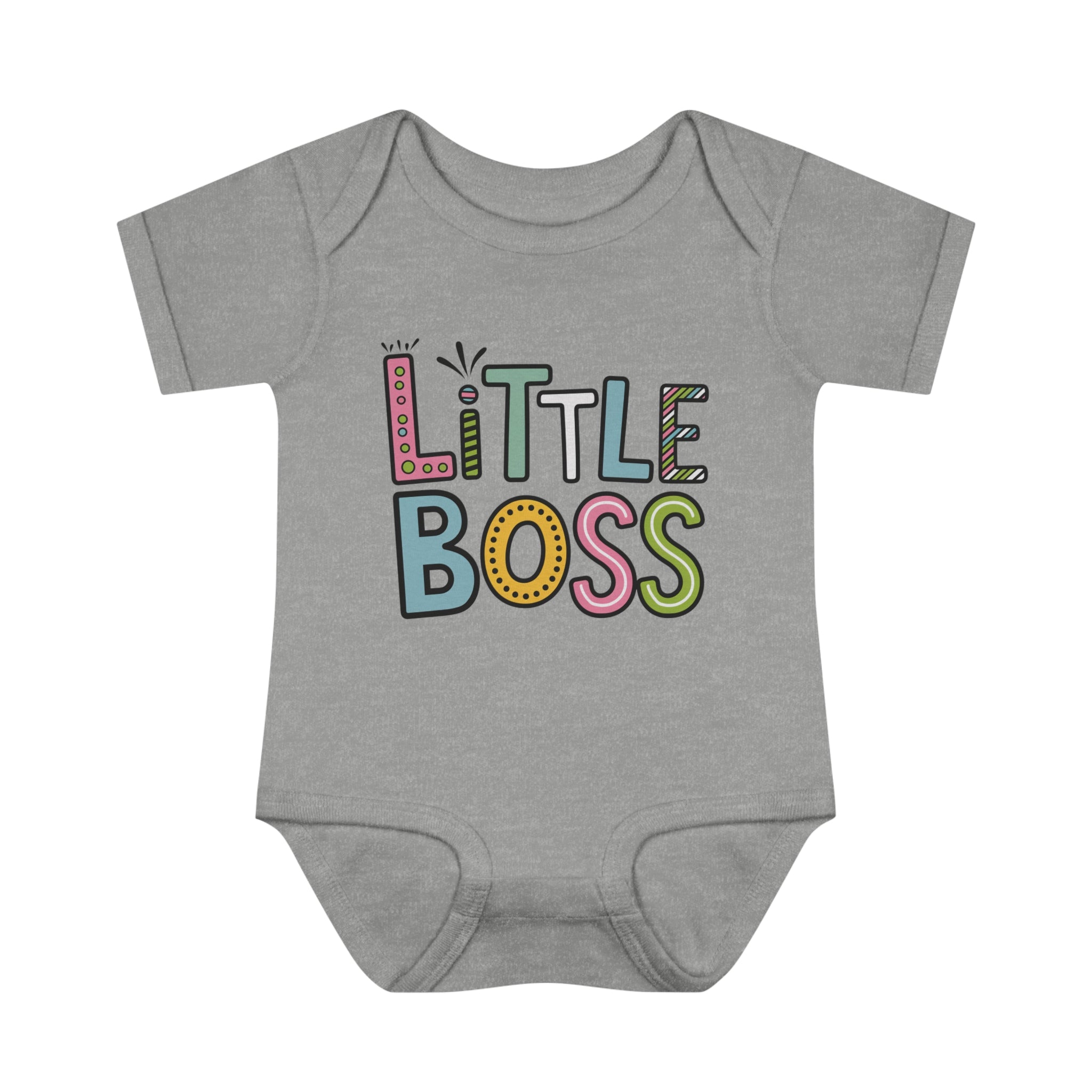 "Little boss" Infant Baby Rib Bodysuit