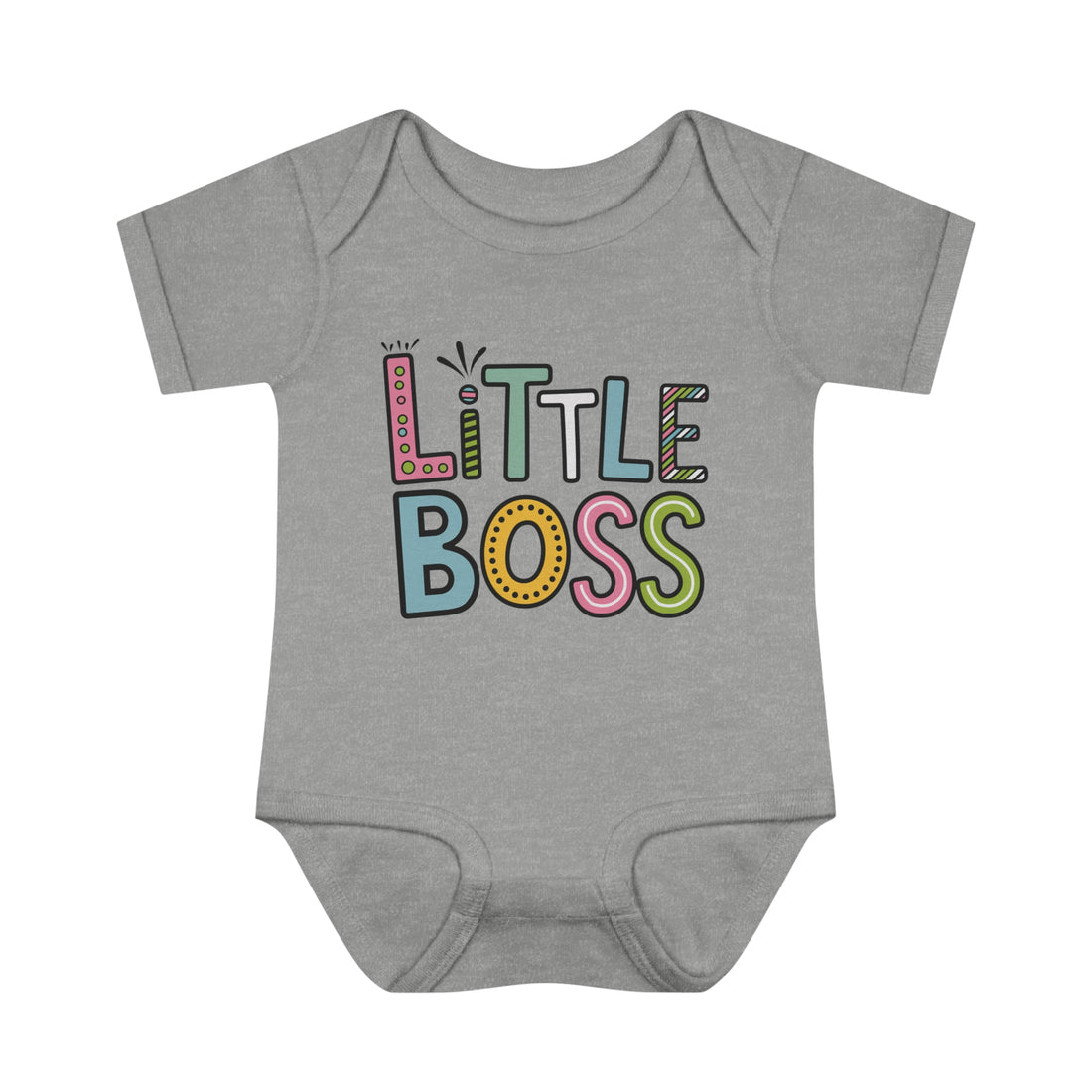 "Little boss" Infant Baby Rib Bodysuit