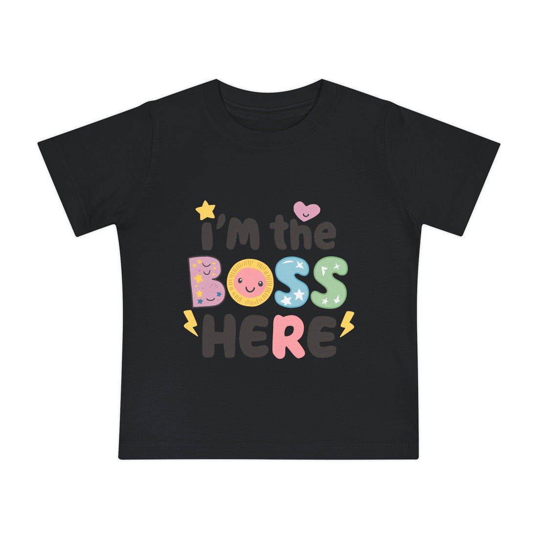 "I'm the boss here" Baby Short Sleeve T-Shirt