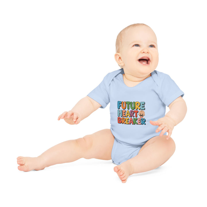 "Future heartbreaker" Baby Organic Short Sleeve Bodysuit