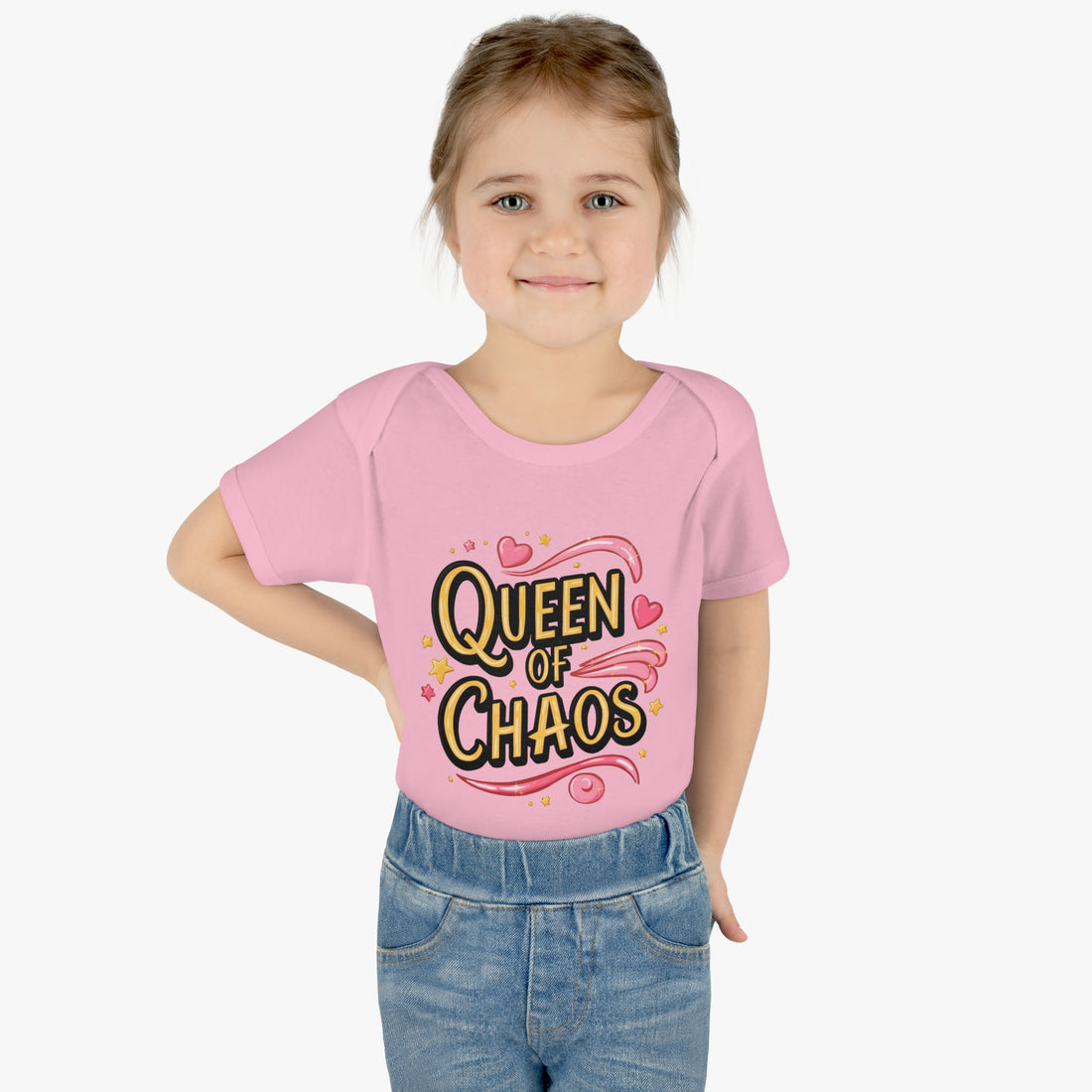 "Queen of chaos" Infant Baby Rib Bodysuit