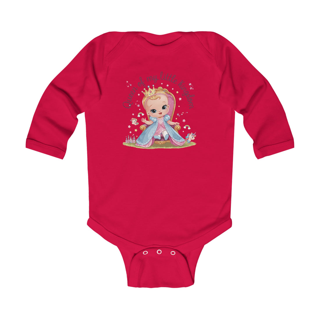 "Queen of my little kingdom" Infant Long Sleeve Bodysuit