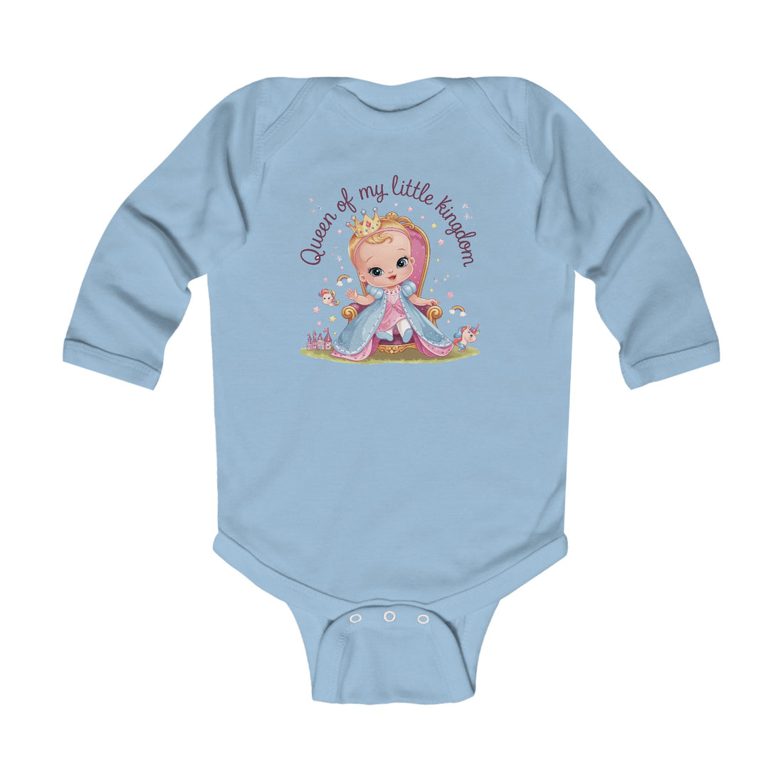 "Queen of my little kingdom" Infant Long Sleeve Bodysuit