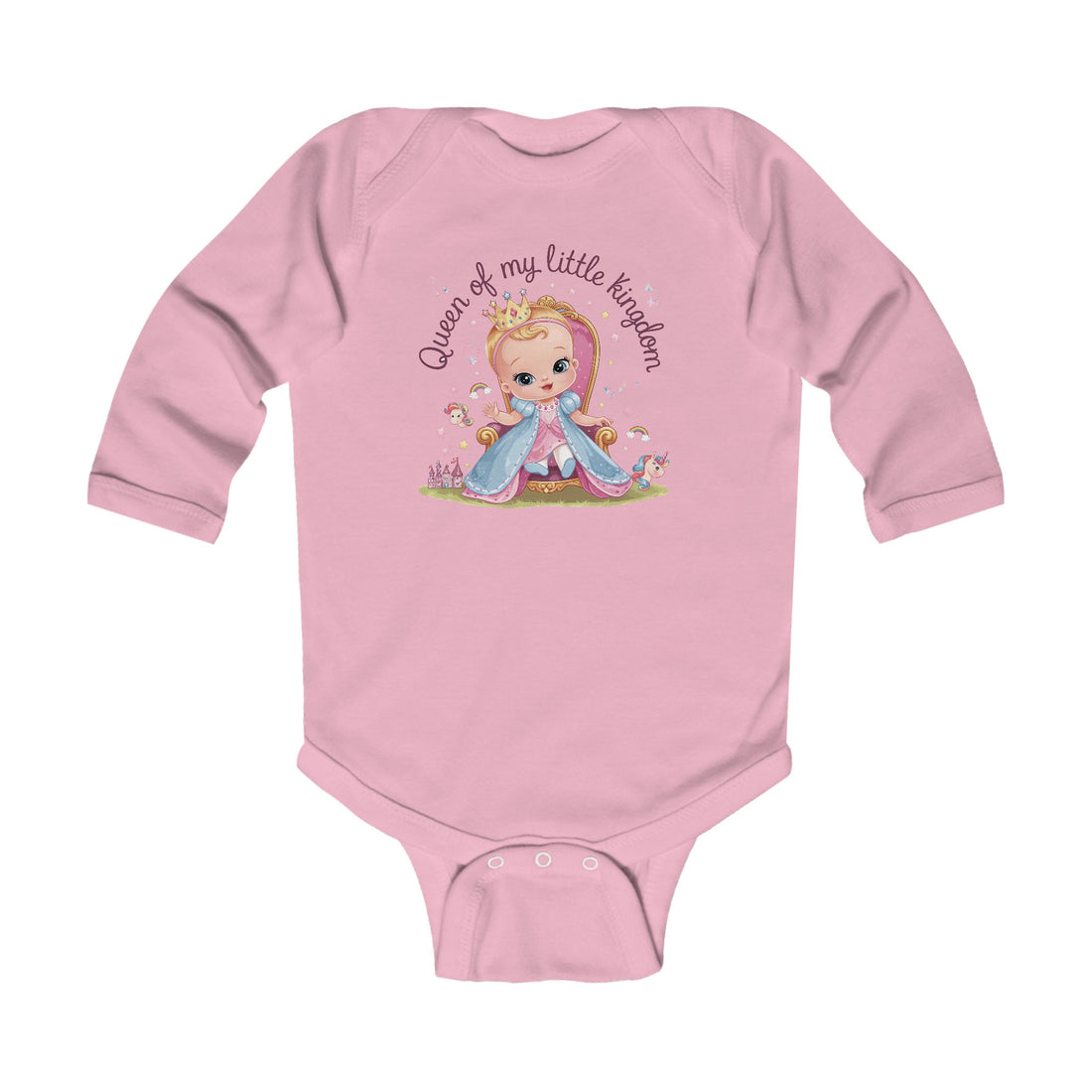 "Queen of my little kingdom" Infant Long Sleeve Bodysuit