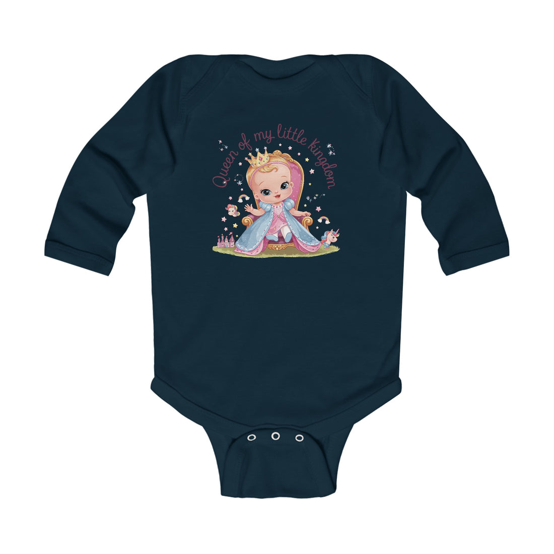 "Queen of my little kingdom" Infant Long Sleeve Bodysuit