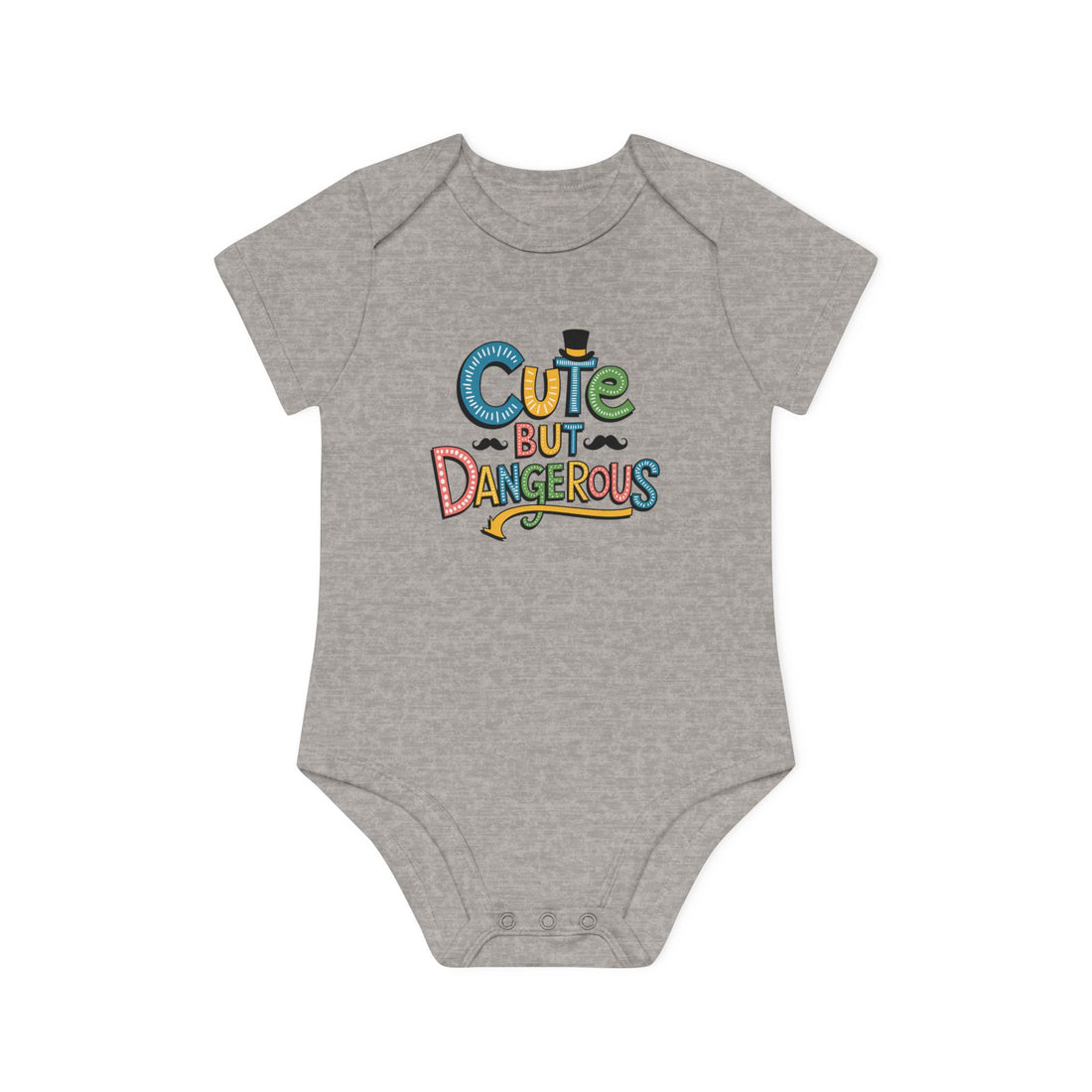 "Cute but dangerous" Baby Organic Short Sleeve Bodysuit