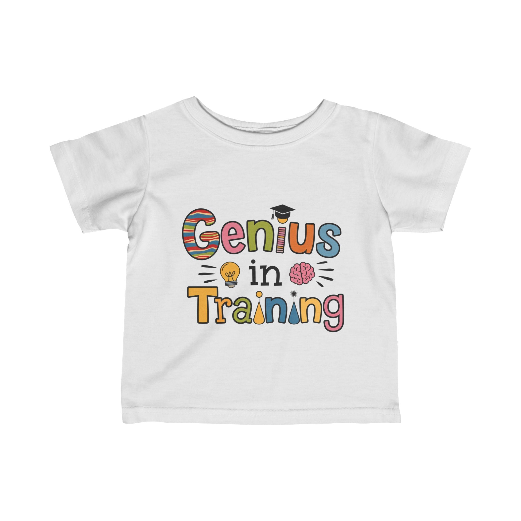 "Genius in training" Infant Fine Jersey Tee
