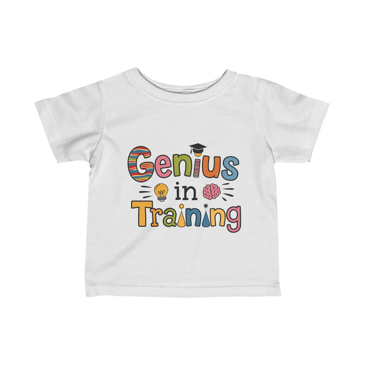 "Genius in training" Infant Fine Jersey Tee