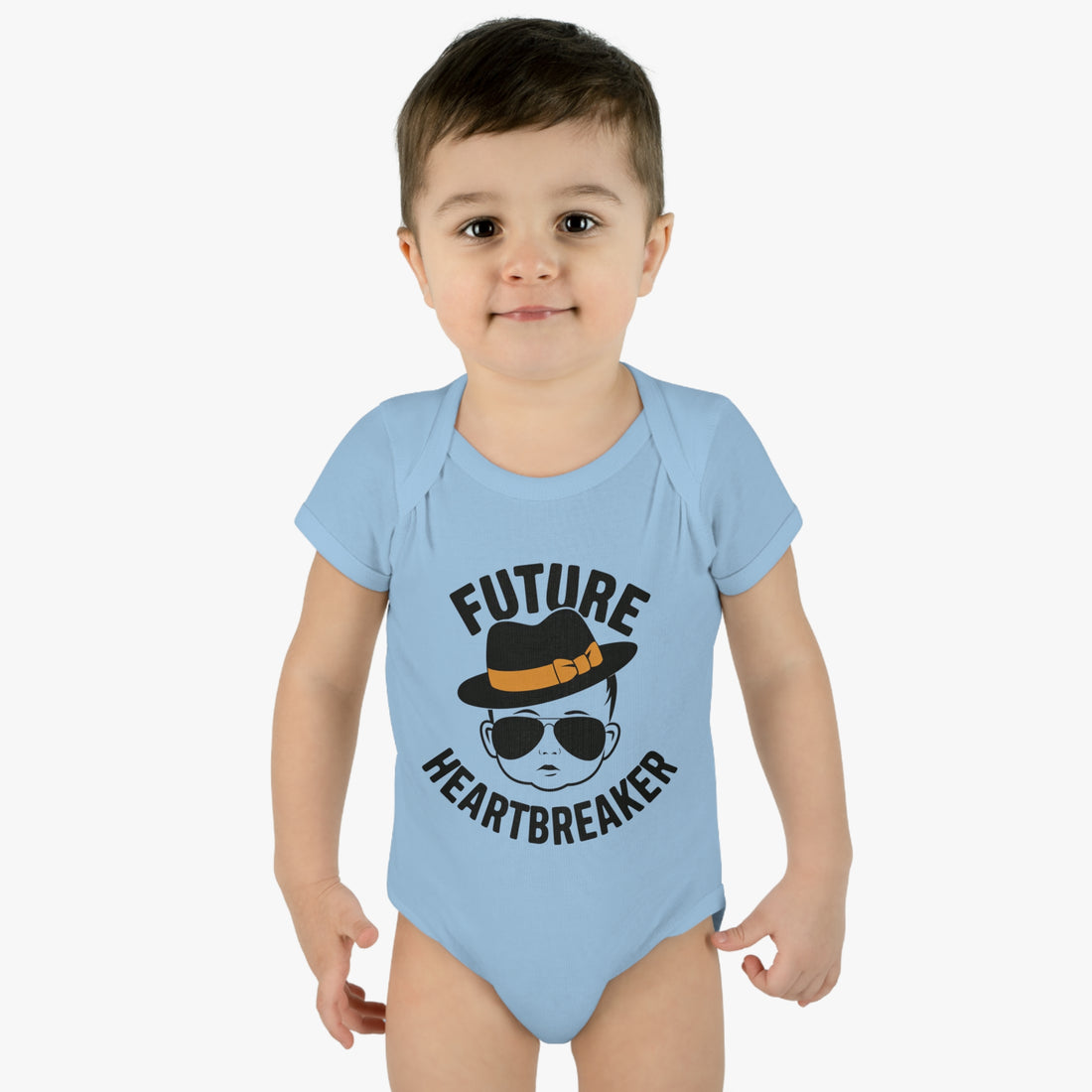 "Future heartbreaker" Infant Baby Rib Bodysuit