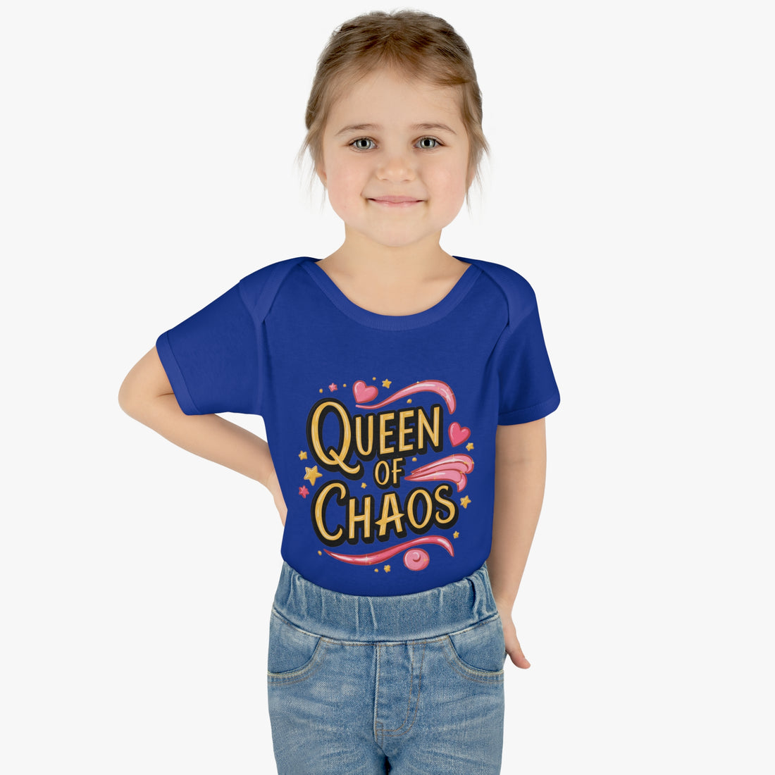 "Queen of chaos" Infant Baby Rib Bodysuit