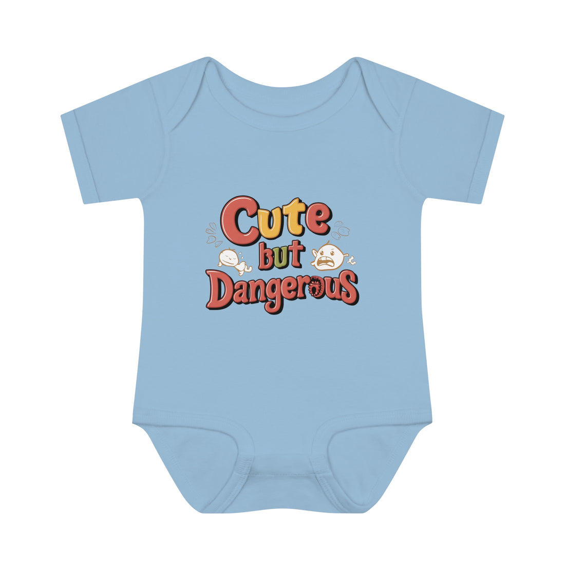 "Cute but dangerous" Infant Baby Rib Bodysuit