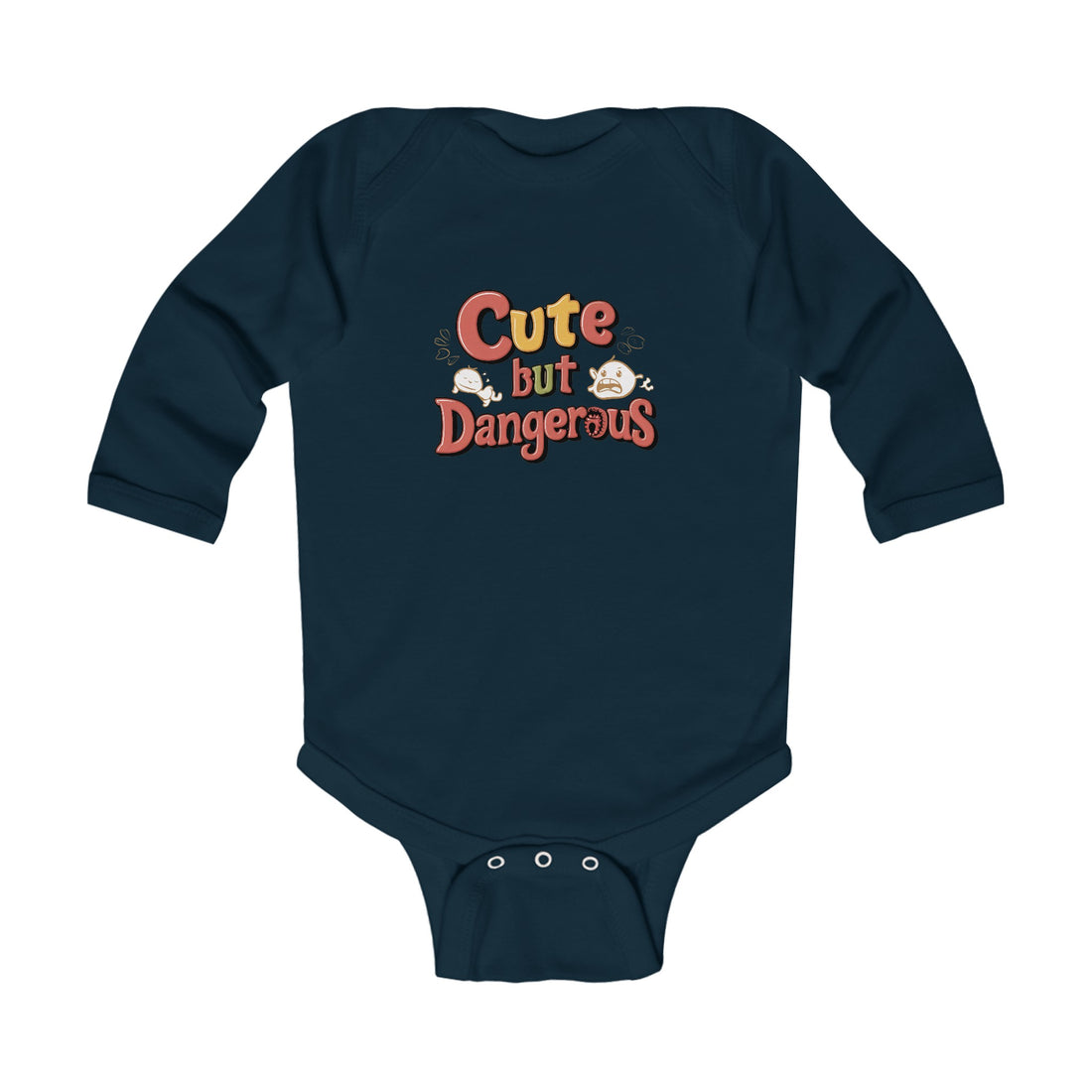 "Cute but dangerous" Infant Long Sleeve Bodysuit