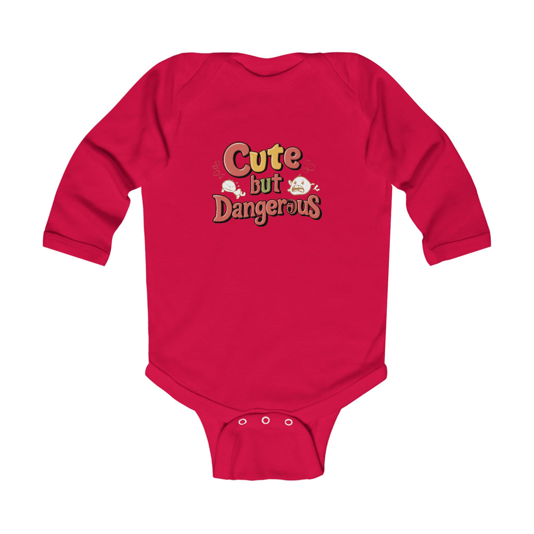 "Cute but dangerous" Infant Long Sleeve Bodysuit