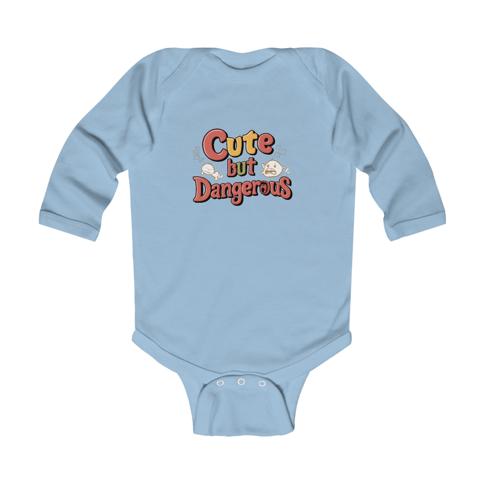 "Cute but dangerous" Infant Long Sleeve Bodysuit