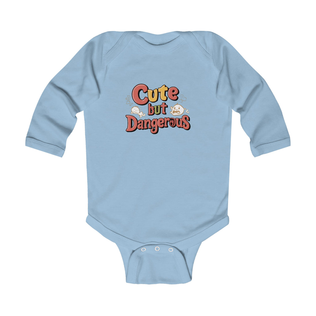 "Cute but dangerous" Infant Long Sleeve Bodysuit