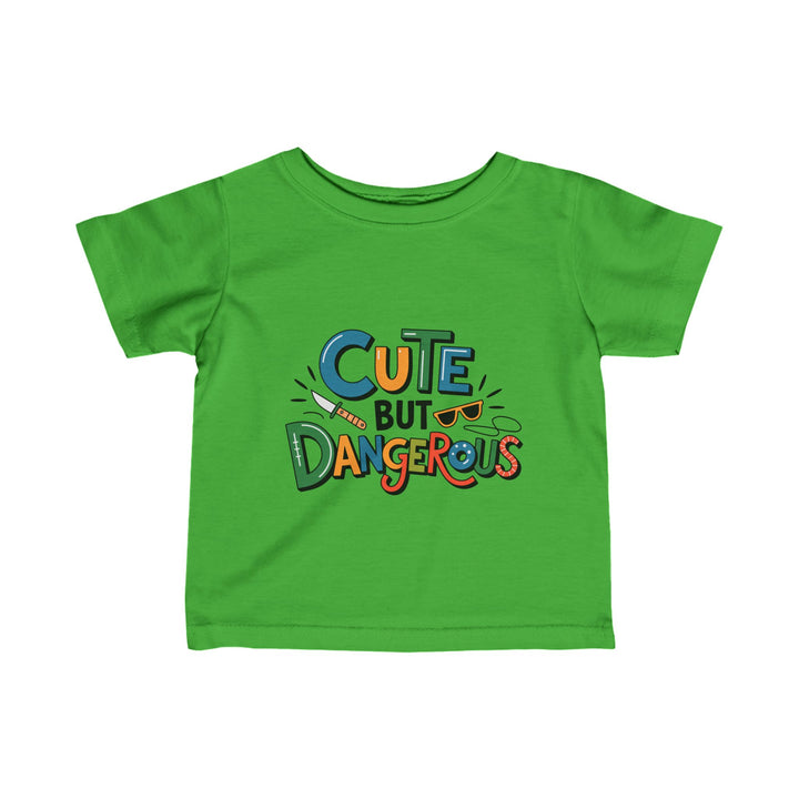 "Cute but dangerous" Infant Fine Jersey Tee