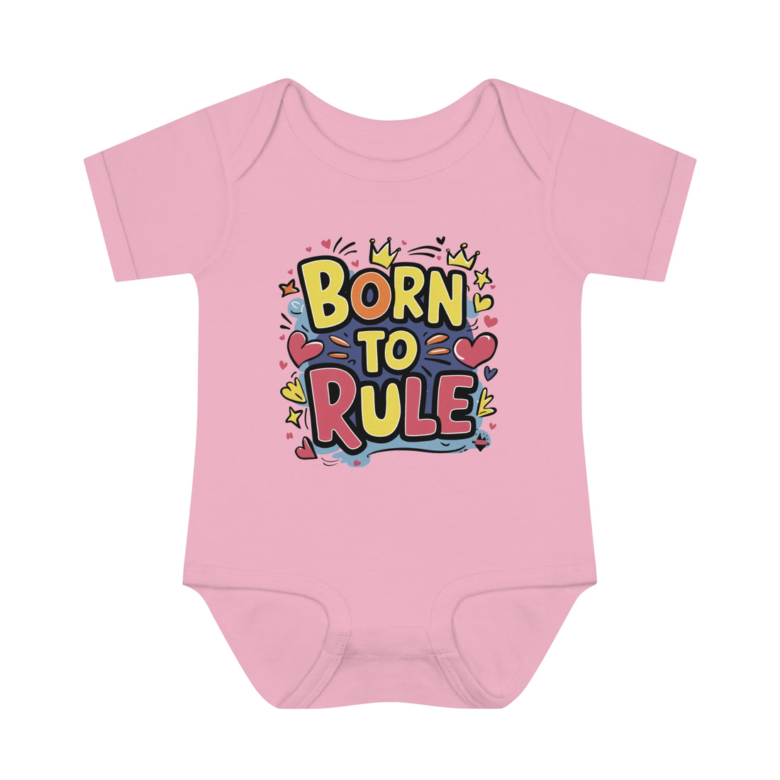 "Born to rule" Infant Baby Rib Bodysuit