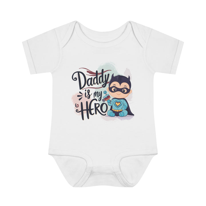 "Daddy is my hero" Infant Baby Rib Bodysuit