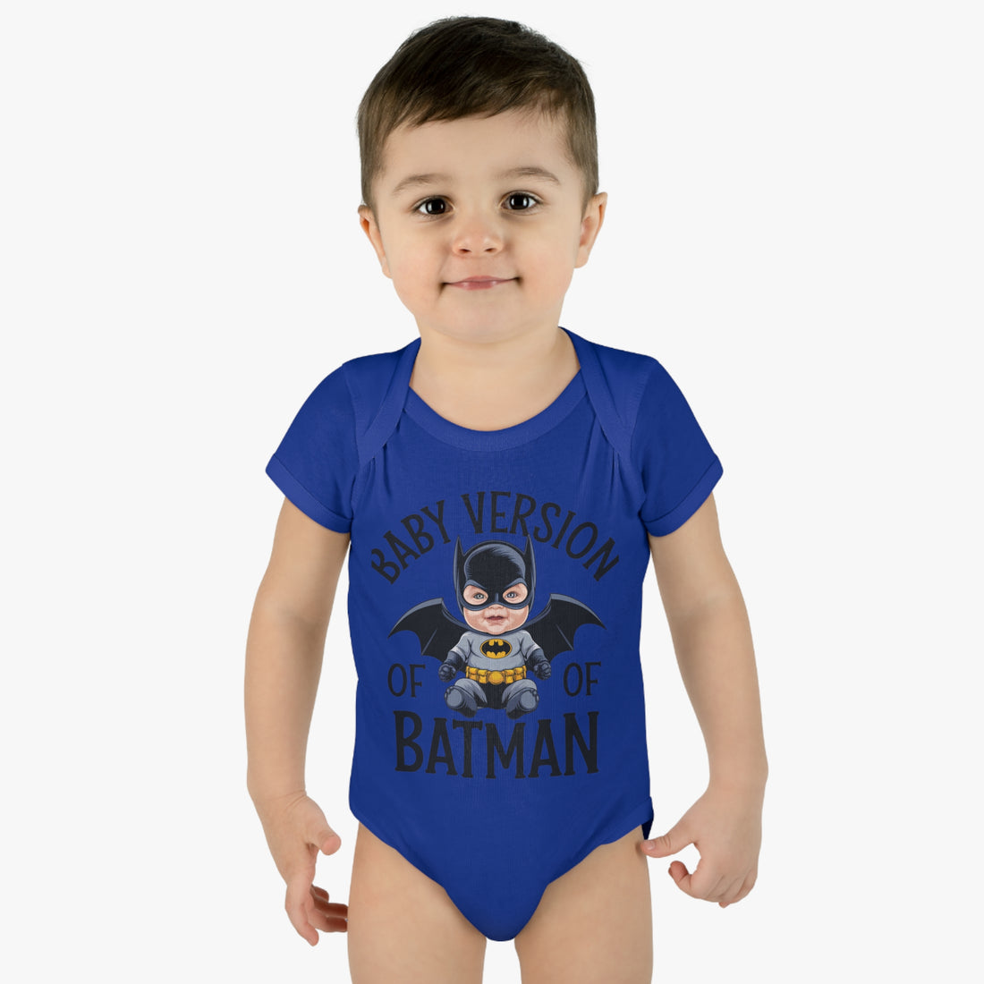 "Baby version of batman" Infant Baby Rib Bodysuit