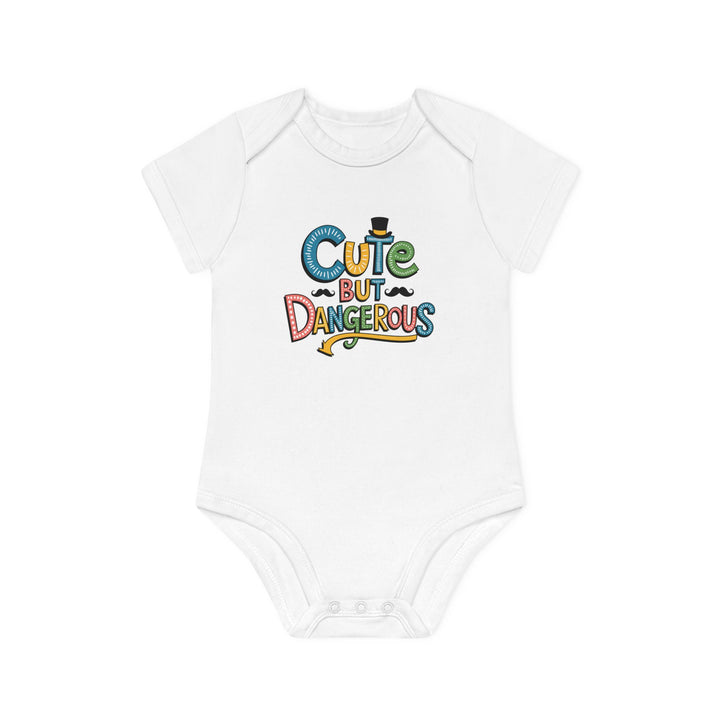 "Cute but dangerous" Baby Organic Short Sleeve Bodysuit