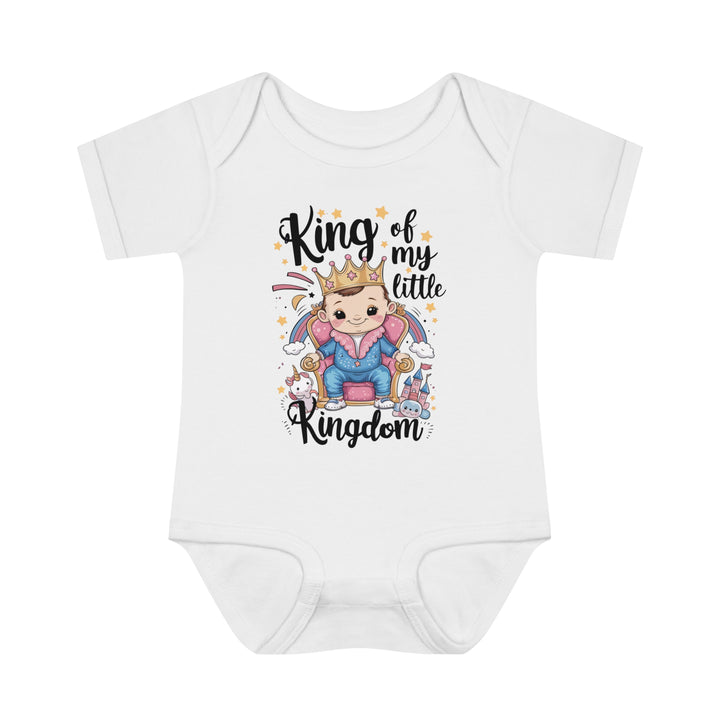 "King of my little kingdom" Infant Baby Rib Bodysuit