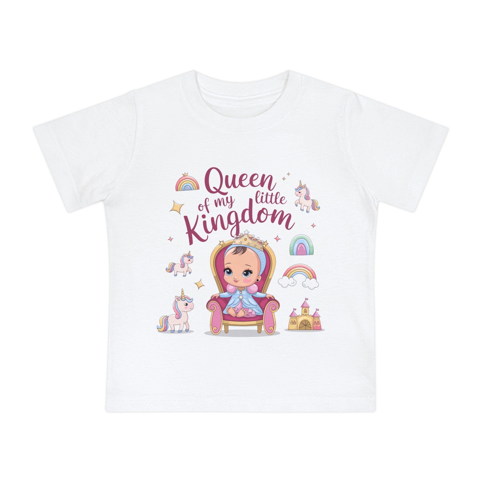 "Queen of my little kingdom" Baby Short Sleeve T-Shirt