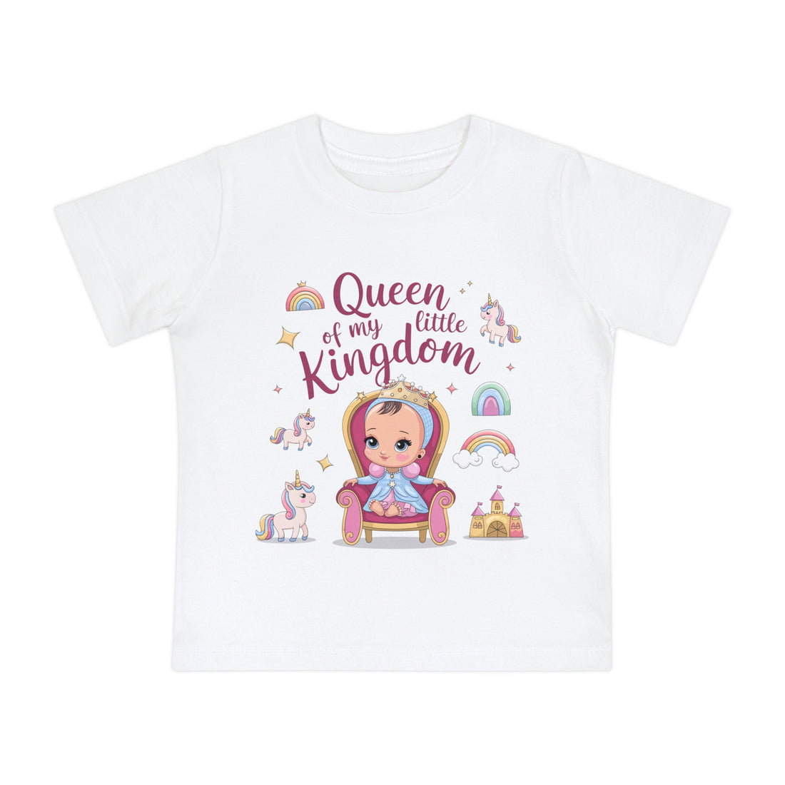 "Queen of my little kingdom" Baby Short Sleeve T-Shirt