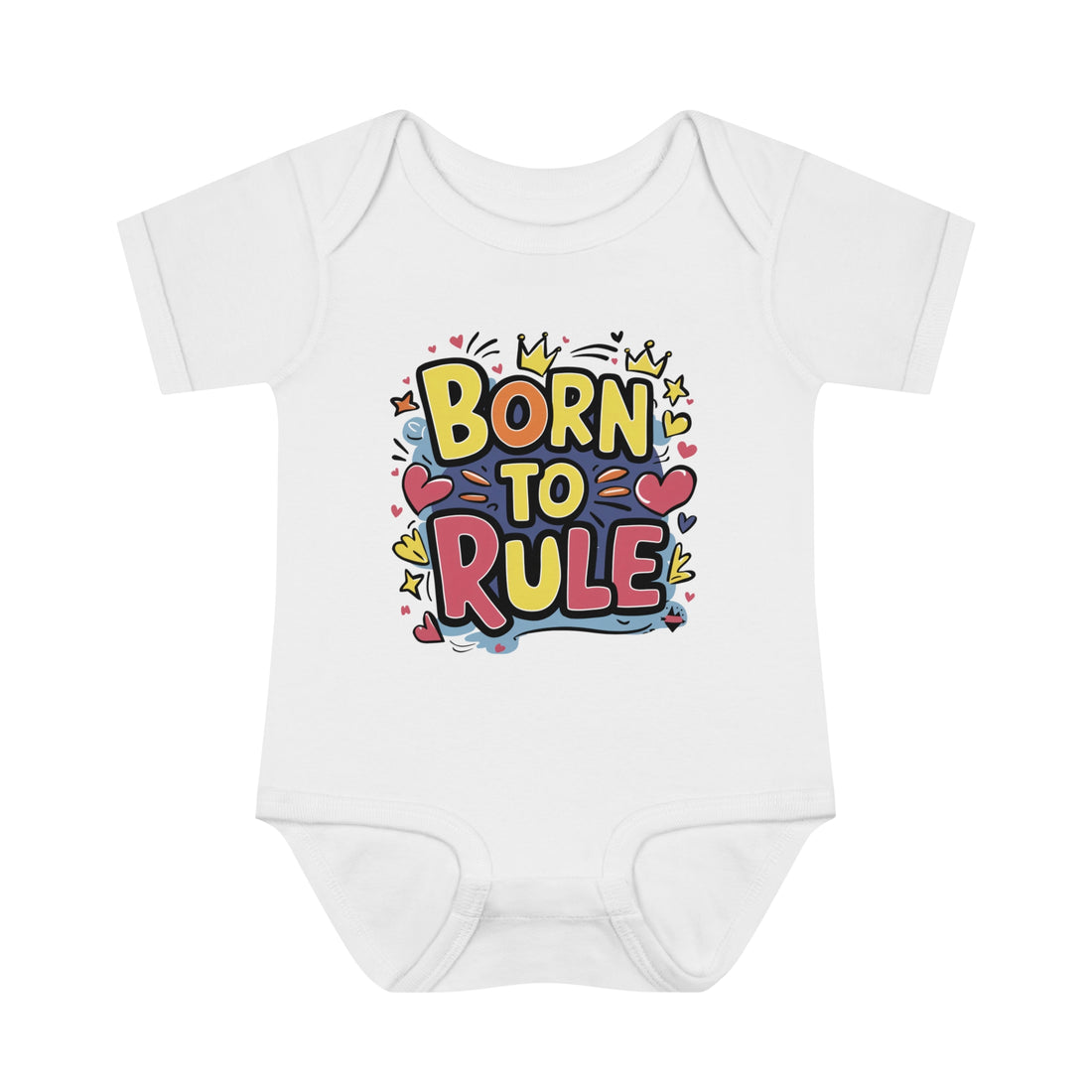 "Born to rule" Infant Baby Rib Bodysuit