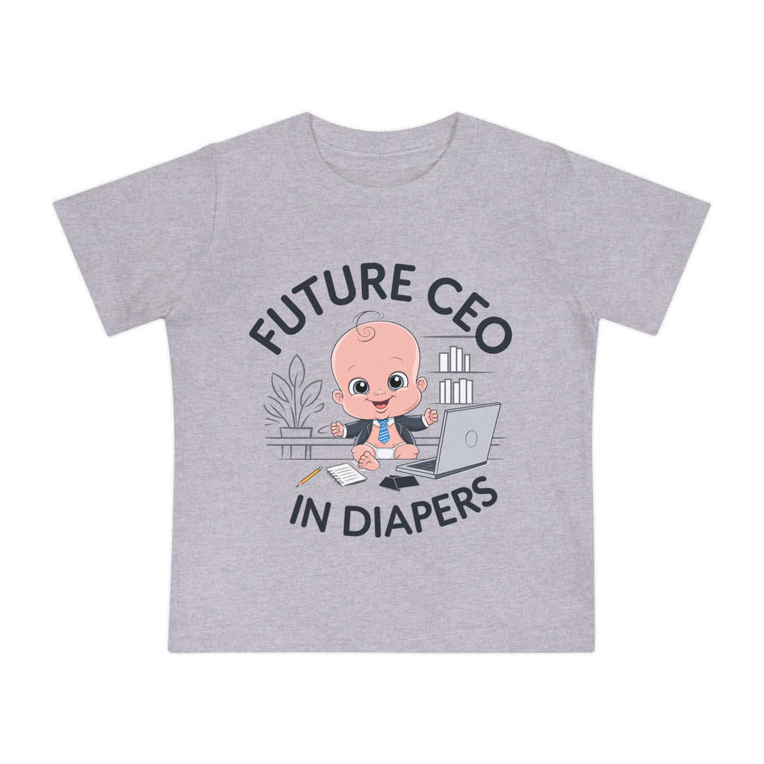 "Future CEO in diapers" Baby Short Sleeve T-Shirt