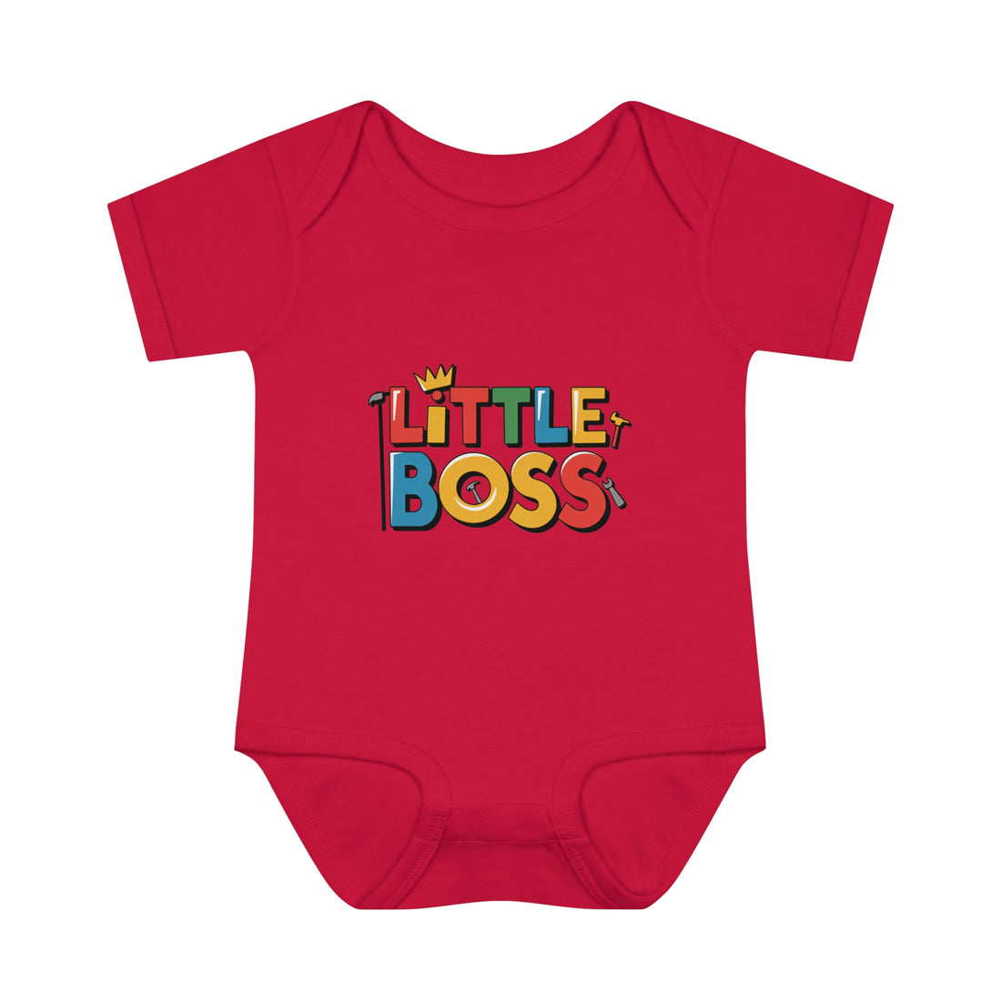 "Little boss" Infant Baby Rib Bodysuit