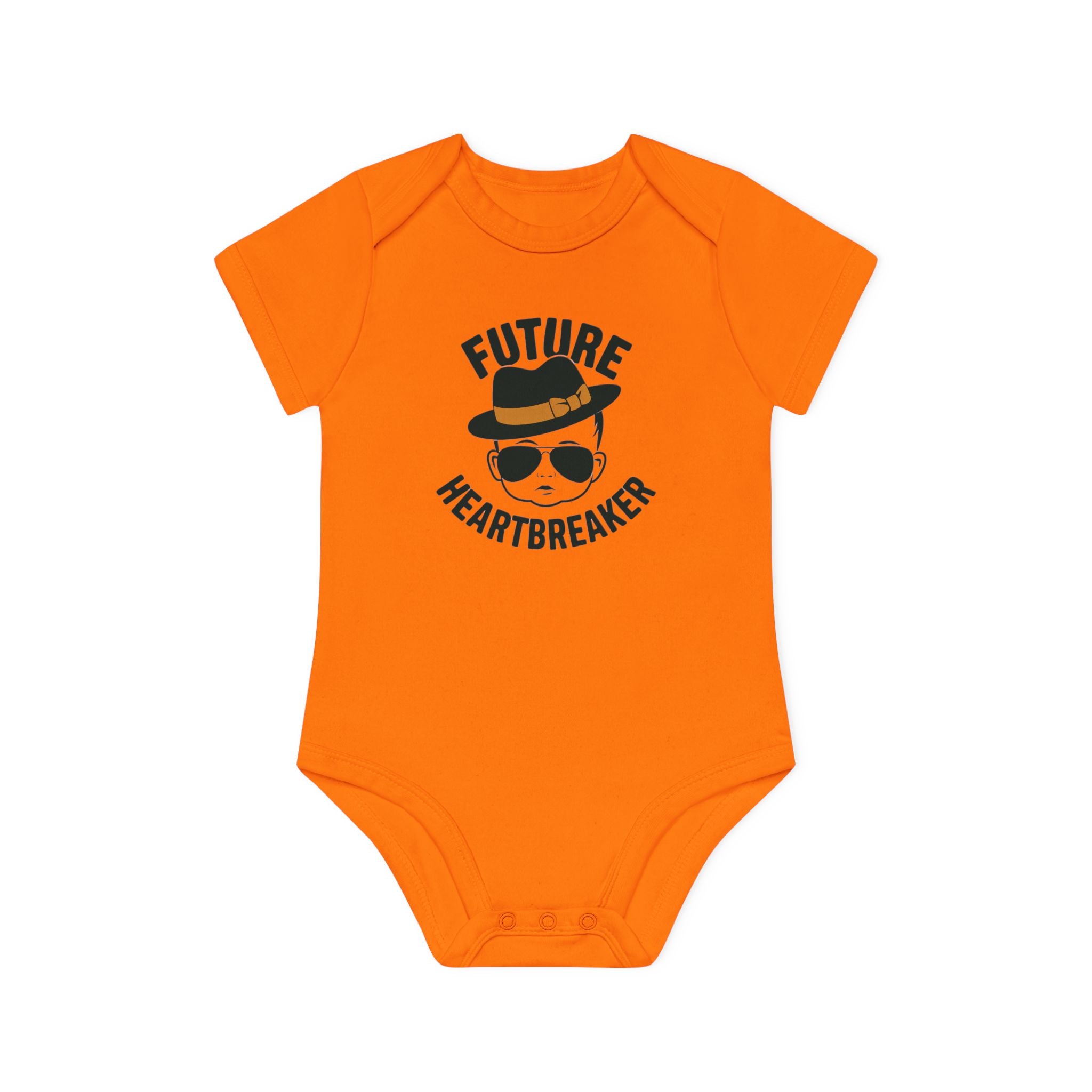 "Future heartbreaker" Baby Organic Short Sleeve Bodysuit